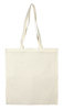 Raw cloth long handles bag