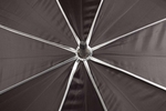 Umbrella with chrome color